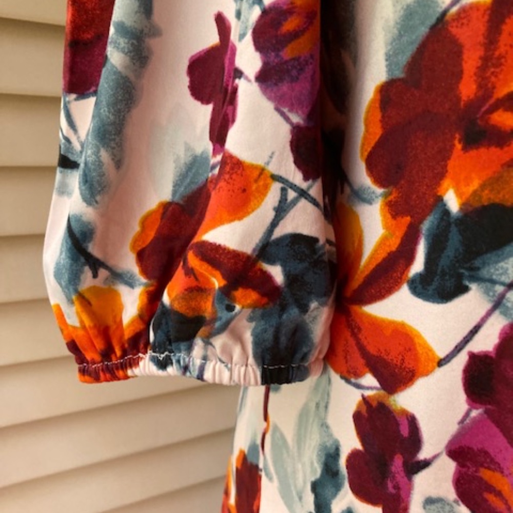 Floral Print Jersey Knit Dress 🆕 - Picture 3 of 6